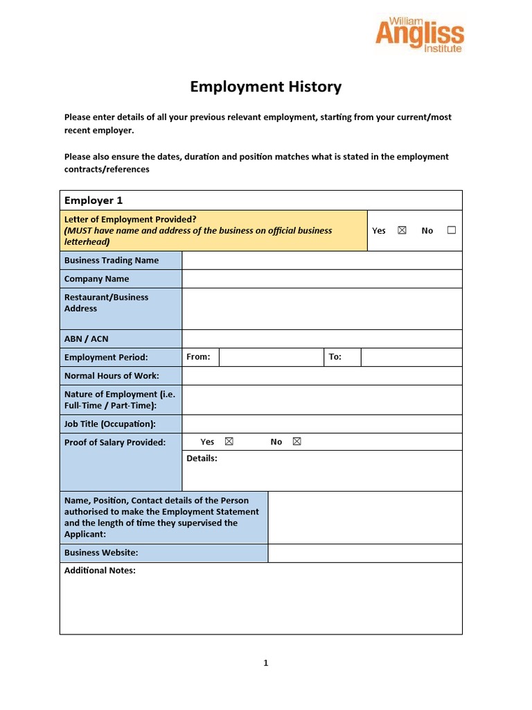 Employment History PDF Employment Economies