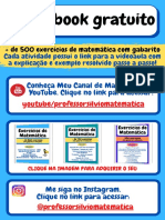 Lista de Exercícios Matemática - Ebook Gratuito