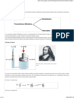 Transmisión Hidráulica: Principio de Pascal