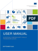 European Cybersecurity Skills Framework User Manual
