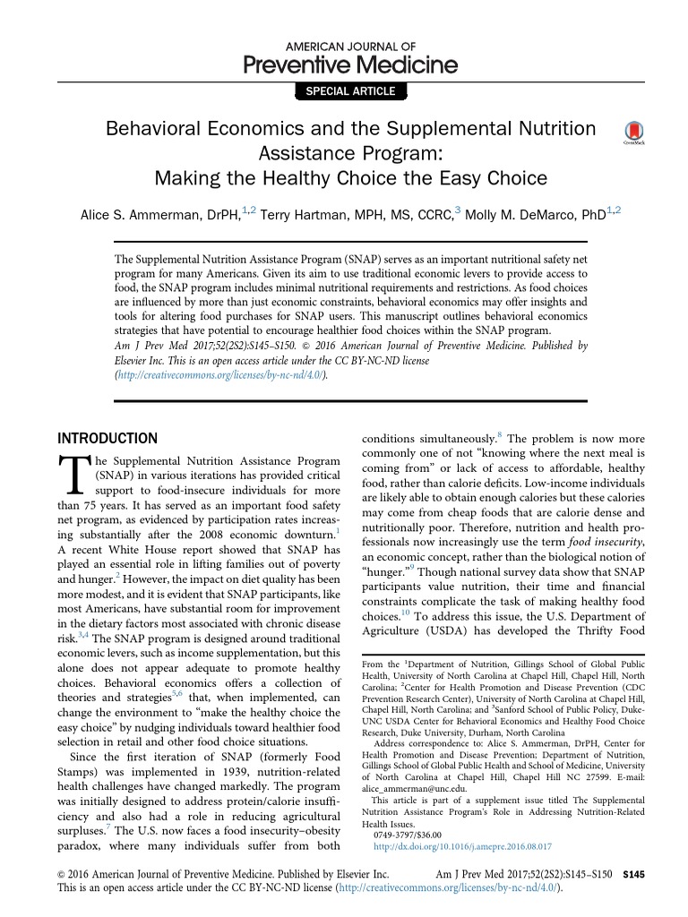 1 s2.0 S0749379716303397 Main PDF Supplemental Nutrition Assistance