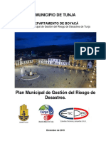 Plan Municipal de GRD Tunja 2019