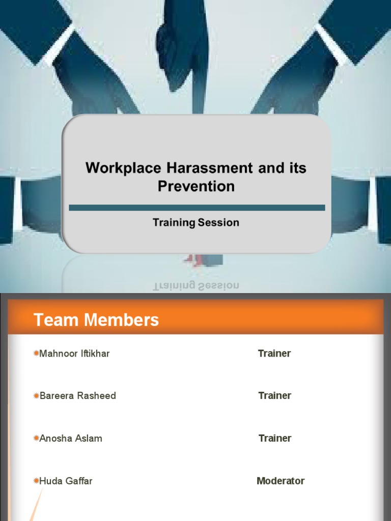 Workplace Harassment Training PDF