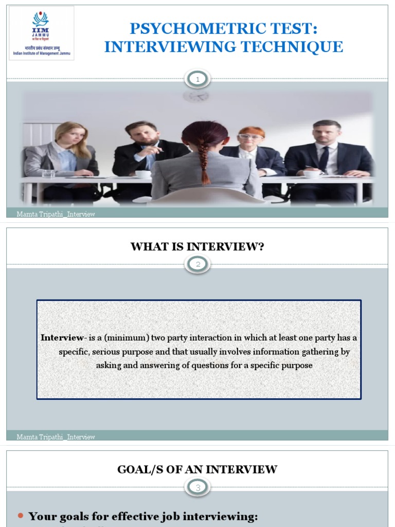 Psychometric INTERVIEW | PDF | Salary | Justice