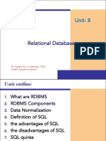 Relational Databases: Unit-8