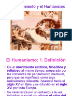 Tema 5 El Renacimiento y El Humanismo