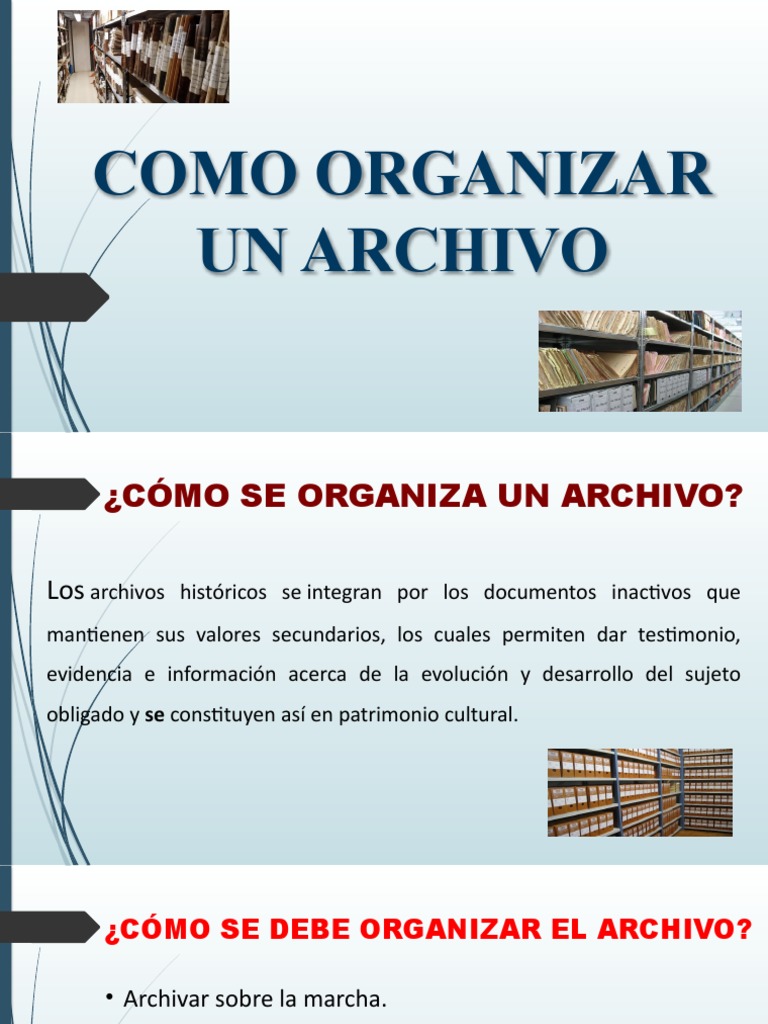 Como Organizar Un Archivo | PDF | Archivo de computadora | Tecnologías ...