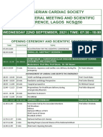 NCS@50 Scientific Conference Agenda