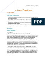 OD Interventions: People and Process: Learning Objectives