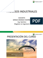 Clasificacion de Los Procesos Industriales I