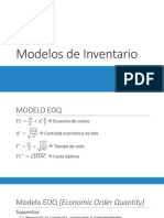 7B. Modelos de Inventario - EPQ