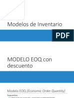 7D. Modelos de Inventario - EOQ Con Descuento