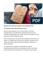 Soc San Juan Examen de Conciencia Según Los 10 Mandamientos - Abril 2019