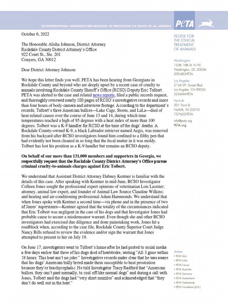 Accountability for Animal Cruelty in Rockdale | PDF | Cruelty To ...