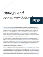 Biology and Consumer Behaviour