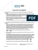 Disclosure Form (SP)
