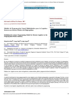 Modelo de Programación Lineal Multiobjetivo para La Logística Inversa en El Sector Plástico de Polipropileno