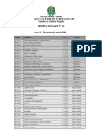 Resolucao 102 Consep Anexo II Disciplinas Da Matriz 2008