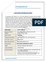 Mostrade Compliance Information Sheet