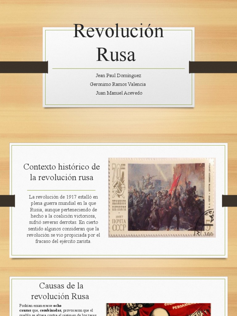 Causas y Consecuencias de la Revolución Rusa | PDF | Bolcheviques ...