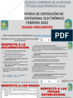 Dudas Frecuentes Convocatoria Titulo 2022