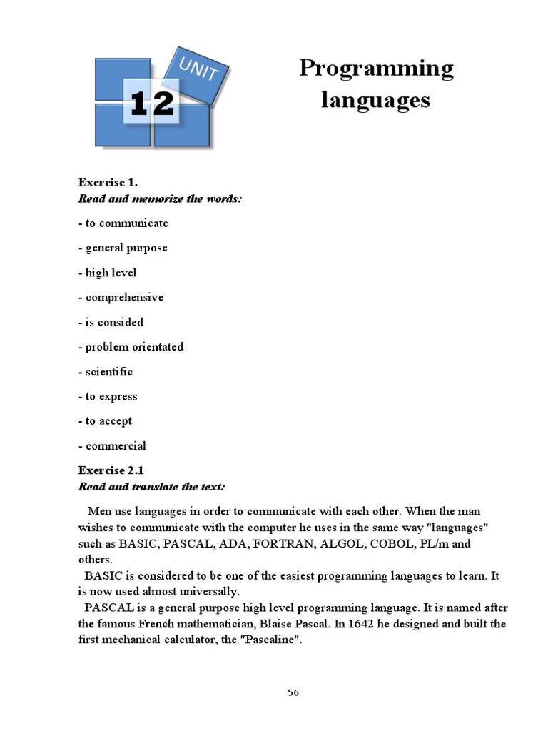 12 - Programing Languages | PDF | Computer Programming | Computer Program