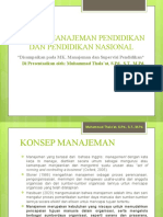 KONSEP MANAJEMAN PENDIDIKAN NASIONAL