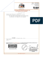 Certificado de Registro de Multas de Transito No Pagadas