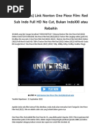 (123movies) Link Nonton One Piece Film: Red Sub Indo Full HD No Cut, Bukan Indoxxi Atau Rebahin