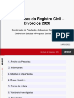 Estatísticas de divórcios 2020 Brasil