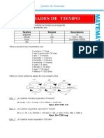 Ejemplos de Unidades de Tiempo para Quinto de Primaria