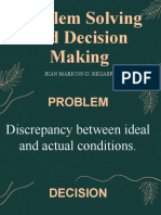 Problem Solving and Decision Making