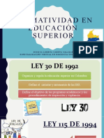 Normatividad en Educación Superior