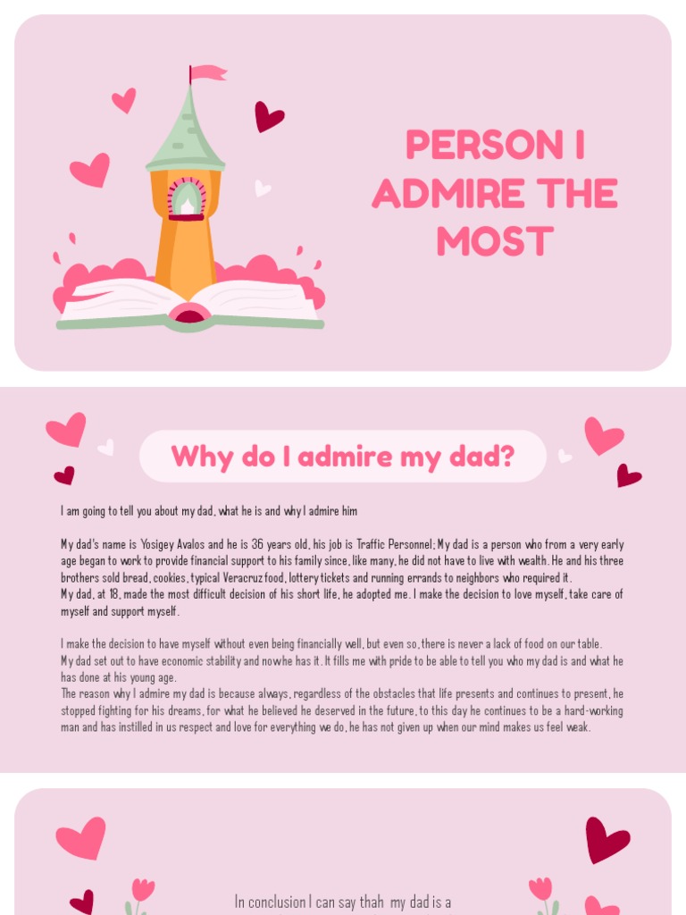 Why I Admire My Dad Yosigey Avalos | PDF