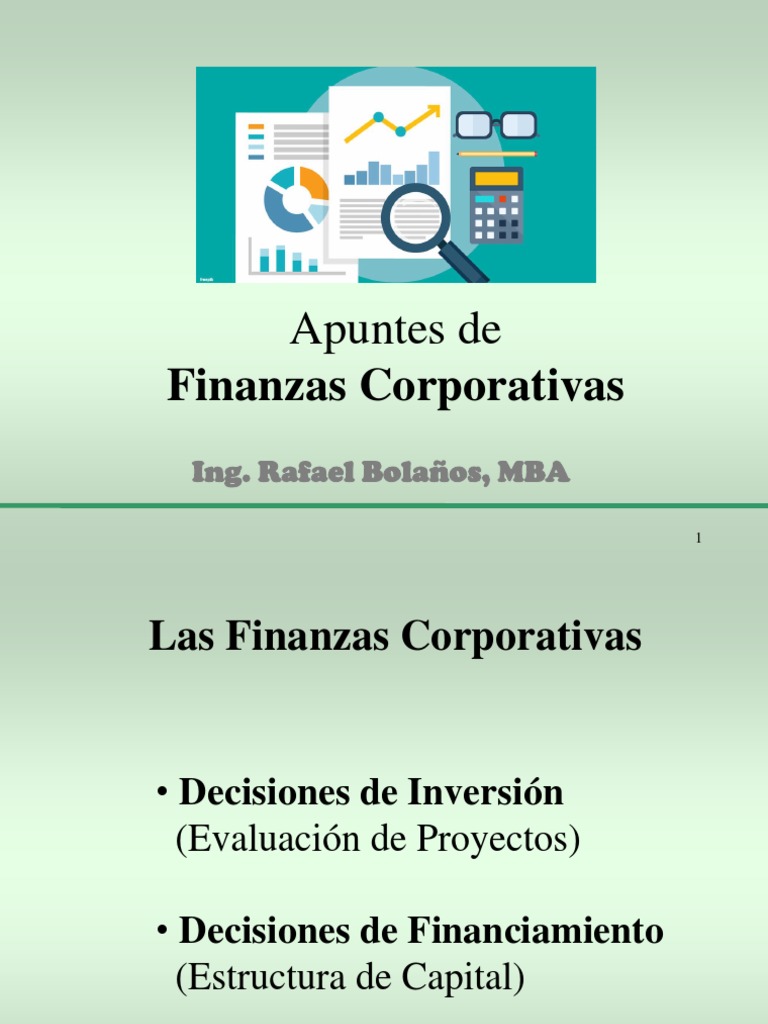 Apuntes de Finanzas Corporativas | PDF | Dinero | Corporaciones