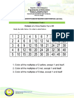 Performance Task in Math 4 2ndquarter