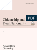 Citizenship and Dual Nationality