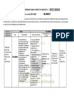 6° PSL1 Tabla de Actividades