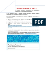 Talleres Remediales 2022-2 - para Ejecutar