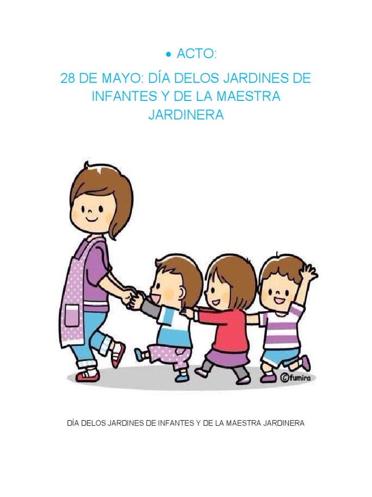 Acto Dia de Los Jardines | PDF | Educación de la primera infancia ...