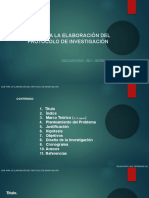 Guía para La Elaboración Del Protocolo de Investigación