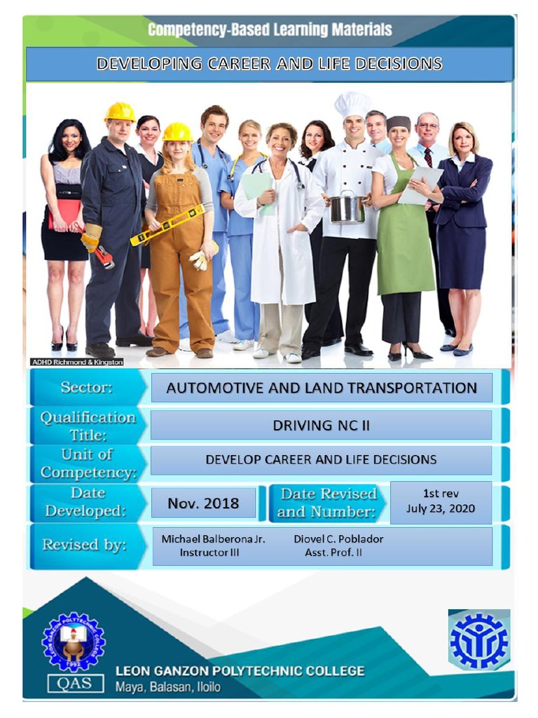 Developing Career and Life Skills Module | PDF | Emotions | Behavior ...