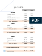 FLUJO de CAJA PROYECTADO, VAN y TIR (Segun Presupuesto de Ingresos, Costos y Gastos)