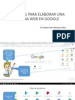 Tutorial para Elaborar Una Pagina Web en Google