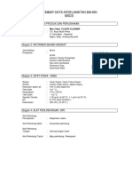 MSDS Chemical Clining