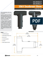 35kV Deadbreak Elbow: Product Data Sheet