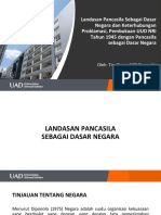 Landasan Pancasila Sebagai Dasar Negara