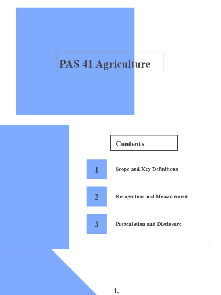 PAS 41 Agriculture: Key Concepts and Guidelines | PDF | Fair Value ...
