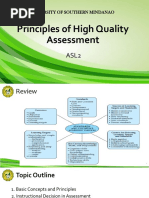 3 Principles of High Quality Assessment