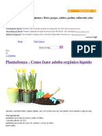 Como fazer adubo orgânico líquido - PlantaSonya - O seu blog sobre cultivo de plantas e flores